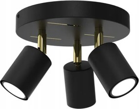 Ewilight Laser fĂŒggesztett mennyezeti lĂĄmpa 3xGU10 fekete/arany