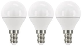 Classic Mini Globe Warm White 3 db LED izzĂł, WW, 5W E14 - EMOS