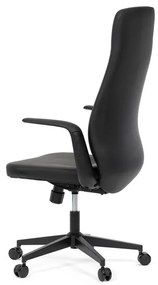 Fekete Ekobőr Irodai Főnöki Szék, Hinta Mechanikával. KA-T8325 BK