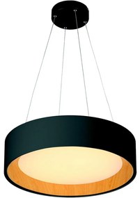 Eurolamp LED Csillár zsinóron LED/30W/230V 3000K fekete/tölgy EU0027