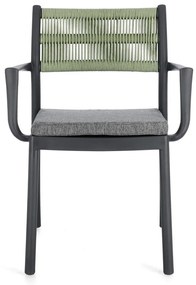 Szürke műanyag kerti szék szett 4 db-os Alvin – Bizzotto