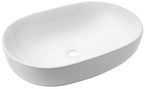 Invena Teja, asztali mosogató 600x420x145 mm, fehér fényes, INV-CE-09-001-C