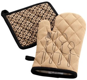 Újrahasznosított pamut edényfogó szett 2 db-os Cuisiline – douceur d'intérieur