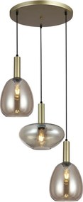 ITALUX PND-23541-3-GD-CH GATER Többágú Függesztett Lámpa Arany E27 IP20