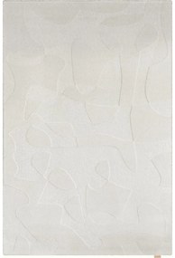 Világosszürke gyapjú szőnyeg 133x190 cm Morphic Botanica – Agnella