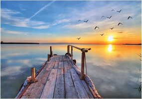 Fotótapéta Híd Természet Tó Hálószoba Tapéta Flizelin 368x254