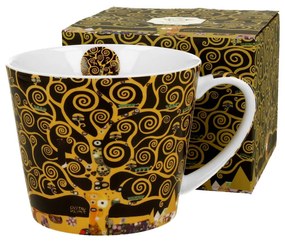 Klimt porcelán nagy bögre díszdobozban Életfa 610 ml