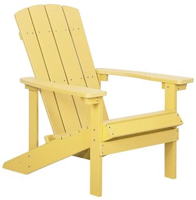 Sárga kerti szék ADIRONDACK Beliani