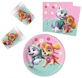 Paw Patrol Skye and Everest, Mancs Őrjárat party szett 36 db-os