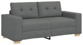 sötétszürke szövet loveseat kanapé 140 cm