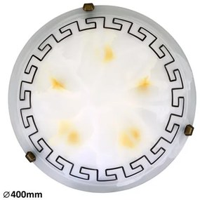 RÁBALUX 7649 ETRUSCO Ufo Lámpa Fehér Alabástrom Üveg E27 IP20