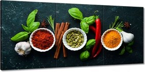 Vászonkép 150x70 Egészséges konyha Fűszerek