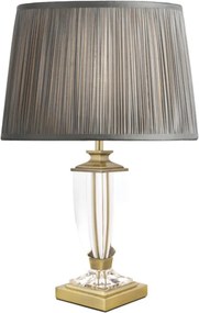 LAURA ASHLEY 3688771-Q CARSON Kristály Asztali lámpa Antik sárgaréz, Fehér B22 IP20