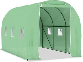 vidaXL melegház 6,86 m² 3,43 x 2 x 2 m