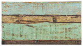 Tömör újrahasznosított fa dohányzóasztal 110 x 60 x 35 cm