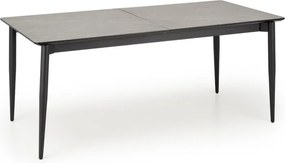 Charles bővíthető étkezőasztal – szürke / fekete 180 - 260 cm