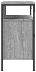 szürke sonoma szerelt fa fürdőszobai mosdószekrény 80x30x60 cm
