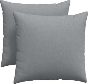 vidaXL Kanapé párnák 2 pcs Világosszürke 45 x 45 cm szövet