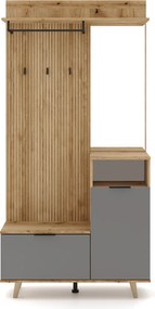 Előszobai készlet, evoke tölgy/grafit, NODRI