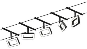 Paulmann 94485 - 5x4,8W LED FRAME spotlámpa 230V fekete készlet
