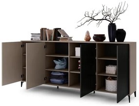 RONJA komód taupe/fekete