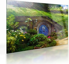 Kép - Hobbitfalva (üvegen) (70x50 cm)