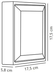 Nordlux - LED Kültéri fali lámpa OLIVER LED/9W/230V IP54 17,5x17,5 cm