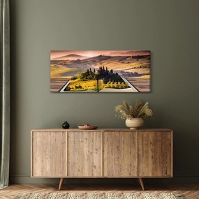 A táj egy könyvben képe (120x50 cm)
