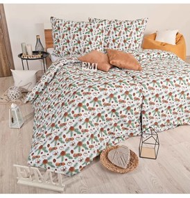 EMI Glory karácsonyi pamut ágyneműhuzat, A standard egyszemélyes ágy szett tartalma: 1x 140x200 + 1x 70x90