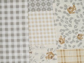 Renforcé pamut ágynemű PATCHWORK bézs Ágyneműhuzat mérete: 70 x 90 cm | 140 x 200 cm
