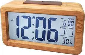 Fa Óra Digitális Óra Ébresztőóra Hőmérő Nagy Képernyő Kijelző