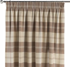 Dekoria Függöny ráncoló szalaggal 1 db 130x245cm barna árnyalatok