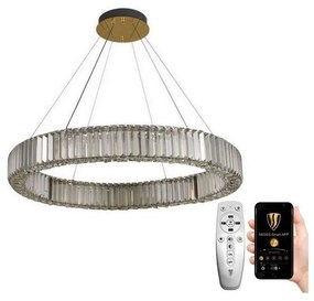 NEDES LED Dimmelhető csillár zsinóron LED/50W/230V 3000-6500K króm/arany + távirányító ND3531