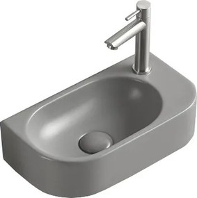 Mexen Viera balra szerelt mosdókagyló 40 x 21 cm, világosszürke matt - 21274061L