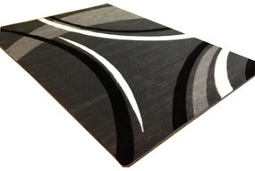 Power modern szőnyeg szürke fekete 120 x 170 cm