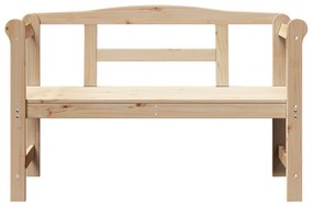 Kültéri Pad 119x76x44 cm Tömör Fenyő