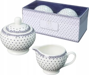Livello porcelán cukortartó szett 310 ml tejeskávé 250 ml pöttyös