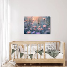 Kép - Virágok pasztell színekben (90x60 cm)