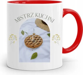 Piros Bögre Szakácsnak Szakács Mester Nyomtatott Fotóval