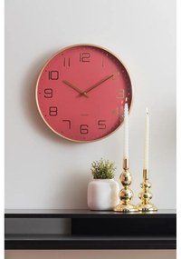 Karlsson 5973RD design falióra, piros, átmérő 40cm
