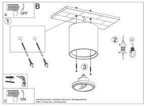 Sollux SL.0841 - KALU spotlámpa 1xGU10/ES111/40W/230V