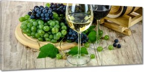 Vászonkép 210x100 Fehér szőlőbor