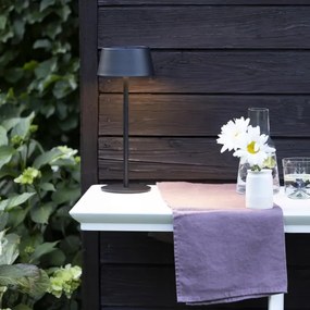 LED dimmelhető érintésvezérelt napelemes lámpa LED/3W/5V USB 1800 mAh IP44 fekete