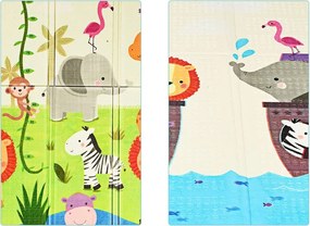 Kétoldalas összecsukható játszószőnyeg táskában