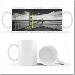 Bögre fényképpel Híd Usa Tájkép