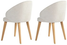 Bentley White and Light Oak étkezőszék szett, 2 db