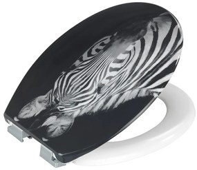 WC-ülőke automatikus záródással 37,5 x 45 cm Zebra – Allstar