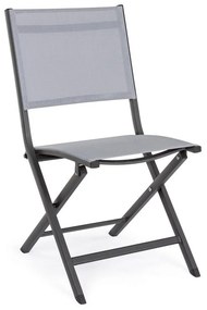 Szürke fém kerti szék Elin – Bizzotto