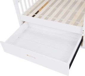 Montessori ágy, 90x200, fehér, tömör, BIANKA