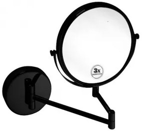 BEMETA DARK Kozmetikai tükör, 230x310x450mm, átm:190mm, fekete (112201510) (XB001)